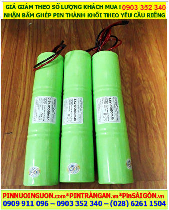 Pin sạc 3.6v-D5000mAh, Pin đèn Exit thoát hiểm 3.6v-D5000mAh, Pin đèn sự cố khẩn cấp 3.6v-D5000mAh